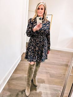 We are obsessed with the Spring Floral Mini Dress 
 #fashionover40 Fashionable Mom, Baby Size Chart, Fashion Over 40, Floral Mini Dress, Baby Size, Mom Style, Toddler Sizes, Spring Floral, Printed Tees