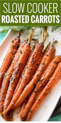 carrots with herbs and seasoning on a white plate