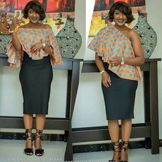 African Chic, African Tops, African Print Tops, Kente Styles, Short Dress Styles, Pelo Afro, Aso Ebi Styles