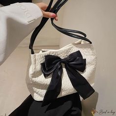 Bird in Bag - Cute bow canvas bags women's bags new shoulder handbag bucket bag 2000s Party, Canvas Bags, Street Trends, Cute Bow, Sewing Thread, Shoulder Handbag, Bird In Bag, Cute Bows, Women's Bags