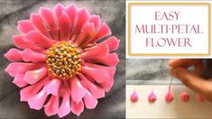 how to make an easy flower with multiple petals