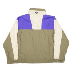 Item is in used condition. Item has mark to front. Item has mark to arms. >Size: L >Armpit To Armpit: 25" >Armpit To Cuff: 20" >Collar To Hem: 27" Khaki Nylon Track Jacket For Winter, Retro Nylon Outerwear For Streetwear, Vintage Nylon Outerwear For Streetwear, Vintage Nylon Windbreaker For Outdoor, Retro Nylon Outerwear For Outdoor Activities, Vintage Nylon Track Jacket For Winter, Vintage Nylon Long Sleeve Outerwear, Vintage Long-sleeve Nylon Track Jacket, Vintage Long Sleeve Nylon Track Jacket