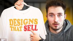 How I Make Top Selling T-Shirt Designs 2023 (No Skill) - YouTube Popular Shirt Designs, Simple Tshirt Design, Minimalist Tshirt Design, Minimalist Tshirt, Make Top, Create T Shirt Design, Minimalist Shirts, Best T Shirt Designs, Popular Shirt