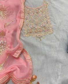 Item Overview ATHARVA Hand Embroidery Salwar Kameez/Grey Chanderi Silk Shirt/Pink Gota Patti Chiffon Dupatta/Custom Stitch Unstitch/Anarkali/Gift/CH1829 Dno. CH1829 Fabric:  * Shirt - Chanderi Silk- Hand Embroidered Neck 2.5 Mts - Beautiful Hand Embroidery  * Dupatta: Chiffon Chinnon Dupatta- All over Exclusive Gota Patti Embroidery - 2.5 Mts- Latkans Tassels  * Bottom Santoon Silk 2.5 Mts. Excusive Hand Embroidered Party Wear Punjabi Suit. Customization: * Fabrics Customization: Designs Can be Gray Resham Embroidery Kurta For Wedding, Festive Unstitched Gray Kurta, Gray Diwali Sets With Dupatta, Gray Sets With Dupatta For Diwali, Traditional Gray Chikankari Embroidery Sets, Gray Chikankari Embroidery Traditional Sets, Gray Traditional Sets With Chikankari Embroidery, Festive Gray Sets With Chikankari Embroidery, Gray Traditional Wear With Zari Work For Diwali