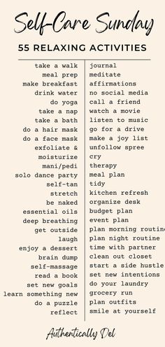 self-care sunday ideas Self Care Sunday Routine, Ways To Unwind, Sunday Ideas, Self Care Sunday, Sunday Routine, Practicing Self Love, Routine Ideas, Self Care Bullet Journal, Vie Motivation