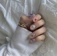 Hello Nails, Baby Nails, Dope Nail Designs, Gem Nails, Cute Nail Art, Autumn Nails