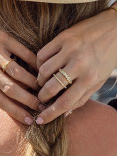 Get ready to glow with this gold pavé ring. The Glow Ring is made to shine as a stacking ring essential. Pair it with your other favorite gold rings for an everyday stack you’ll never want to stop wearing. | Gold Pavé Glow Ring in Size 8 | Women's Jewelry by Uncommon James Stackable Eternity Band For Everyday, Everyday Yellow Gold Stackable Rings With Vs Clarity, Everyday Stackable Diamond Rings, Everyday Gold Stackable Rings With Diamond Accents, Stackable Diamond Accent Rings For Everyday, Dainty Stackable Rings With Diamond Accents For Everyday, Everyday Diamond Stackable Midi Rings, Everyday Stackable Diamond Midi Rings, Everyday Stackable Open Rings With Diamond Accents