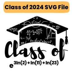 the class of 2013 logo with an image of a graduation cap and formulas on it