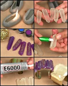 there are pictures of different tools used to make nails