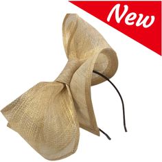 EASY TO WEAR, FLAUNT ANY HAIRSTYLE YOU LIKE 🎩 Gold Fascinator Hat Wedding Tea Party Cocktail Headwear ✅Content: Sinamay 100% natural Abaca palm's fiber; *One size; *Headband holder; *Handmade; *You can change the shape of the bow; Fascinator hats are highly detailed accessories that accentuate your outfits with a subtle charm and elegance. It resembles a hat but is much smaller and unpretentious. Add it to any outfit and see the difference it brings to the entire ensemble. Fascinator hats for w Summer Formal Costume Headband, Gold Summer Fascinator Hat, Gold Structured Crown Hat For Summer, Summer Party Headband With Structured Crown, Gold Summer Fascinator, Gold Mini Hats For Summer Party, Gold Headband Fascinator For Summer, Gold Hat Headpiece For Summer, Gold Summer Hat Headpiece