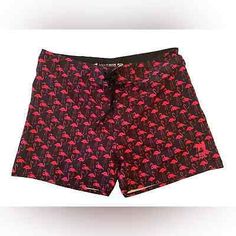 PINK FLAMINGO MEN’S SWIM SHORTS: CA-RIO-CA Brazilian Black Background Size: S/P  | eBay Online Seller, Summer Favorites, Pink Flamingo, Pink Flamingos, Swim Shorts, Black Background, Black Backgrounds, Flamingo, Labour Day