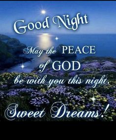 good night may the peace of god be with you this night