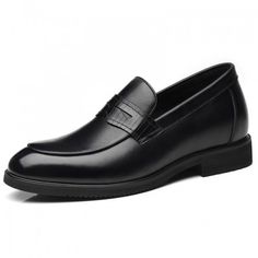 Regular Price: $169.00 Now only: $129.00 Slip-on Leather Shoes For Business With Round Toe, Business Leather Slip-on Shoes With Round Toe, Black Pointed Toe Moccasins For Business, Moc Toe Slip-on Leather Shoes For Office, Office Leather Moc Toe Shoes, Business Moccasins With Brogue Detailing And Pointed Toe, Black Moc Toe Loafers For Office, Leather Pointed Toe Moccasins For Business, Black Moc Toe Moccasins For Office