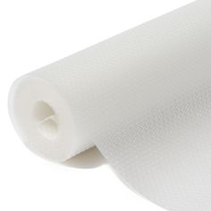 a roll of white fabric on a white background