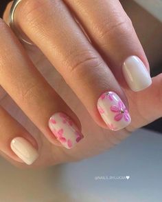 Own Nails Design Short, Summer Nails Short Natural, Short Nails For Summer 2024, Fun Short Nails Summer, Natural Nails Short Designs, Very Short Summer Nails, Cute Nail Designs On Short Natural Nails, Gel Nails Ideas Short Summer Simple, Summer Nails For Short Nails