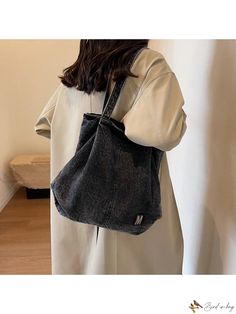 Bird in Bag - Premium Denim Womens Bag: Vintage Casual One-Shoulder Underarm Bag with Spacious Canvas and Chic Black Color Black Denim Travel Shoulder Bag, Casual Hobo Tote Bag For Daily Use, Casual Hobo Tote Bag For Daily Life, Black Denim Shoulder Bag For Everyday Use, Black Denim Tote Shoulder Bag, Black Denim Travel Bag, Casual Canvas Shoulder Bag For Daily Use, Casual Canvas Shoulder Bag For Daily Life, Casual Black Denim Shoulder Bag