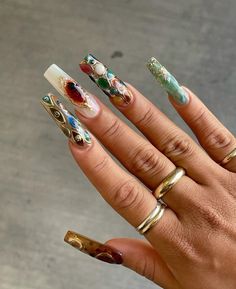 Streetwear Nails, Models Quotes, Hairstyles Back To School, Lexi Nails, Streetwear Jewelry, Tooth Gems, Hippie Nails, Duck Nails, Classy Dresses