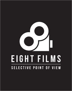 the logo for eight films, an interactive point of view that has been designed by person