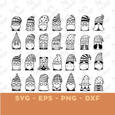 the svg files for gnomes and hats