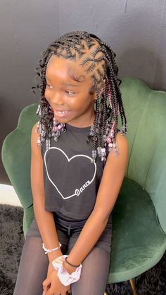 Kiddie boho tribal braids🔥 Click link in bio && BOOK TODAY ! Sewins, Knotless Plaits, Braids & more #naturalhairbytia #orlandobraids… | Instagram Children's Braids Styles, Natural Hair Styles Cornrows For Kids, Boho Braids For Black Kids, Kids Graduation Hairstyles, Children Hairstyles For School, Children Braids Hairstyles Black, School Hair Styles For Kids, Boho Braids For Kids