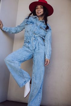 Free People Touch The Sky Denim Jumpsuit Spring Washed Denim Jumpsuit For Work, Spring Washed Jumpsuits And Rompers For Work, Spring Workwear Washed Denim Jumpsuit, Spring Workwear Jumpsuits And Rompers Washed, Spring Workwear Washed Jumpsuits And Rompers, Spring Straight Leg Overalls With Button Closure, Workwear Washed Overalls Jumpsuits And Rompers, Washed Workwear Overall Jumpsuit, Washed Workwear Overalls