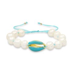 Summer is definitely the season for fun beaded jewelry, and these fresh finds are not disappointing. They are easy to wear and look great styled with all of my favorite bracelets. Available in turquoise or pink cord Fresh water pearls Shell measures 19.5mm x 12mm Adjustable cord closure By Curated by AB Adjustable Turquoise Ocean-inspired Bracelet, Elegant Turquoise Bracelets For Beach, Turquoise Ocean-inspired Bracelets For Gift, Turquoise Beaded Bracelets With 8mm Beads For Beach, Turquoise Ocean-inspired Bracelets As Gift, Ocean-inspired Turquoise Bracelets As Gift, Turquoise Jewelry With 8mm Beads For The Beach, Trendy Hand-strung Turquoise Jewelry, 8mm Bead Bracelet For Beach