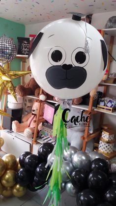 the balloon is shaped like a dog