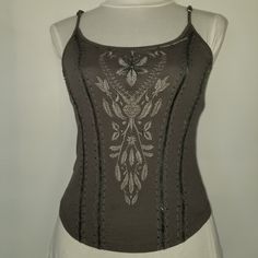 Reposhing This Item I Purchased From @Eve_x_machina. Loved It, But Ready To Rotate For Something New. #Ytk #Y2k Questions? Leave A Comment Below! Vintage Cotton Scoop Neck Top, Stretch Tank Tops For Festival, Ytk Fashion, T Shirt Corset, Gray Tshirt, Aesthetic Clothes, Something New, Womens Tops, Tank Tops