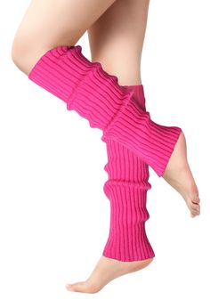 PRICES MAY VARY. 🎈Skin-friendly Material - These colorful knit Leg warmers 80s are made of polyester elastic fibers. They are soft and comfortable, and can well keep the heat in the calf and bring you warmth throughout the day. 🎈Size - Total length: 46cm/18.11inch. The leg warmer has a certain degree of elasticity and can accept a maximum upper leg circumference of 55 cm/21.65 inch. One size fits most people. 🎈Stylish Accessory - Leg warmers can be paired with various clothing, such as boots, 80s Themed Outfits, Pink Leg Warmers, Yoga Party, Fancy Socks, Knitted Leg Warmers, Colorful Knit, Knit Leg Warmers, Leg Warmer, Boots Sneakers