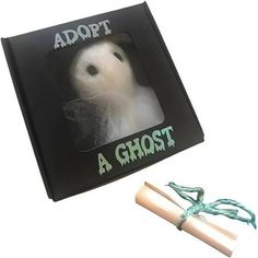 a book with an image of a ghost in it