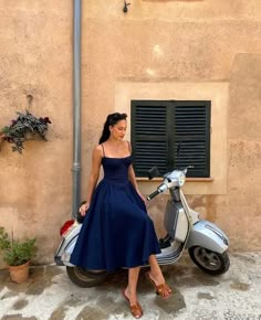 Chic Blue A-line Dress, Blue Denim Midi Dress For Day Out, Blue A-line Maxi Dress For Date Night, Chic Navy Knee-length Dresses, Blue Midi Length Dress For Date Night, Chic Blue Midi Dress For Day Out, Navy Knee-length Dress For Day Out, Chic Royal Blue Summer Midi Dress, Chic Royal Blue Midi Dress For Summer