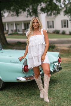 Sydney Scalloped Hem Romper- Off White Closet Candy, Chic And Elegant, White Romper, Hello Sunshine, Scalloped Hem, Sneaker Heels, Top Sales