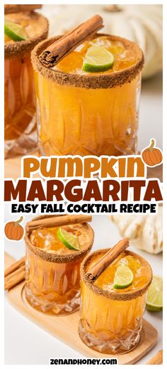 Wondering what fall drinks to serve at your next Thanksgiving dinner? Make this fun Pumpkin Spice Margarita that tastes like fall in a cup! One of the best Thanksgiving drinks ever! Sweet Margarita Recipe, Margarita Spicy, Thanksgiving Margarita, Thanksgiving Cocktail Recipes, Classic Margarita Recipe, Fall Cocktail