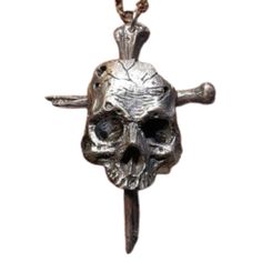 Broken skull necklace for biker The daring, horror jewelry is rock and biker style. Opt for this broken skull necklace for consideration. A broken and damaged face pendant with cross are made of stainless steel. You can wear it at a show or everyday. Style: rock, cross, biker Metal: 316L stainless steel Color: Silver Horror Jewelry, Face Pendant, Special Symbols, Style Rock, Skull Necklace, The Skull, Skull Tattoos, Never Fade, Biker Style