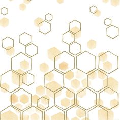 an abstract background with hexagonal shapes in beige and white colors on a light yellow background