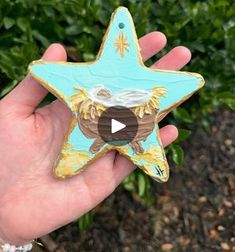 Palette Knife Nativity Ornament DIY | This is the first of 4 special DIY ornaments. | By Art & Grace | Facebook