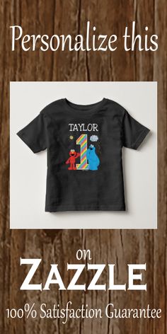 Sesame Street Pals Chalkboard Rainbow 1st Birthday Toddler T-shirt #sesamestreetelmo #ToddlerTshirt Playful Multicolor T-shirt For First Birthday, Fun Graphic Print T-shirt For First Birthday, Playful Black T-shirt For First Birthday, Playful Black Top For First Birthday, Playful Black Tops For First Birthday, First Birthday Multicolor Graphic T-shirt, Fun Multicolor T-shirt For First Birthday, Birthday Multicolor Cartoon Print T-shirt, Birthday Black T-shirt With Cartoon Print