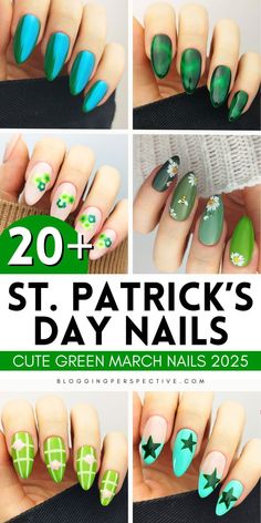 These St Patricks day nail art ideas are stunning and perfect for celebrating the season! Featuring green nails and st patrick’s day nails designs, this collection is packed with chic Irish nails. Plan your March nails 2025 with bold green nail designs and stylish st patrick's nail ideas. Check out the blog for all the st patricks day nails ideas and spring nails!