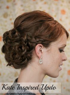 The Freckled Fox : Holiday Hair Week - Tutorial #3: Kate Inspired Updo Easy Updos With Braids, Updos With Braids, Freckled Fox, Diy Wedding Hair, Easy Updos, Bridal Updo, Holiday Hairstyles, Fancy Hairstyles, Wedding Hair And Makeup