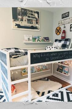 Add a little Jazz to your Ikea Kura bed with these 10 easy methods. Create a little magic for your little one´s bedroom. Kura Bed Hack, Mommo Design, Ikea Kura, Ikea Kids, Toddler Boys Room, Ikea Bed, Dekorasi Kamar Tidur