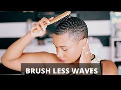 How To Get Waves, Fade Haircut Women, Waves Haircut, Short Hair Waves, Short Natural Hair