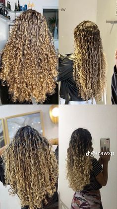 Highlights Curly Hair, Colored Curly Hair, Curly Hair Routine, Bob Styles, Curly Hair Cuts, Hair Routines, Dream Hair, Hair Highlights, Glow Up?