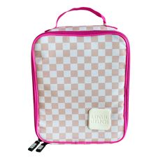 This is the cutest of all lunchboxes. Features an outer mesh drink holder. The insolated inside is generous in size for a bento box or all kinds of snacks. Inside mesh pocket designed for a skinny ice pack or miscellaneous utensils. School ready, Mom approved, and ready for a fun lunch break. Fits perfect in any backpack. 11in x 9in x 5in Water Resistant Double Neon Zipper Closure 100% 600D Poly fabric Double Zip Closure Super lightweight Pink Portable Rectangular Lunch Box, Rectangular White Lunch Box For Travel, White Rectangular Lunch Box For School, Portable Rectangular Lunch Box, Functional Pink Rectangular Lunch Box, Trendy White Rectangular Lunch Bag, Backpack Beach Chair, Lifeguard Hat, Best Umbrella