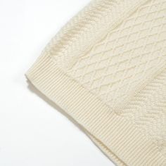 Beige Cotton Knitted Sweater, Cozy Cotton Sweater With Jacquard Knit, Cream Cotton Pointelle Knit Sweater, Classic Cotton Sweater With Pointelle Knit, Cozy Cotton Pointelle Knit Sweater, Winter Cotton Pointelle Knit Sweater, Beige Cotton Cable Knit Sweater, Classic White Jacquard Knit Sweater, Long Sleeves Polo