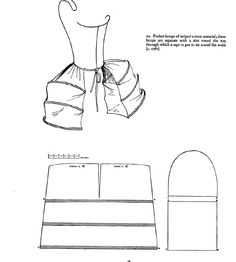 an old fashion sewing pattern for a chair