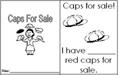 worksheet for kids to learn the words caps for sale