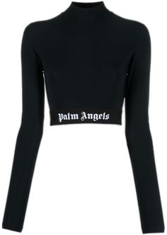 Angels Logo, Palm Angels, Black Crop Tops, Crop Top, Crop Tops, Collage, ? Logo, Pins, Black