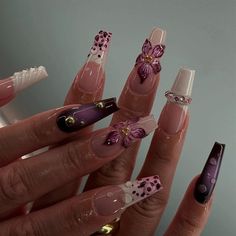 nails ealing broadway Deep Magenta Nails, Nails Design 2024, Magenta Nails Design, Nail Art With Flowers, Deep Purple Nails, 3d Gel Nail Art, Pink And Purple Nails, Purple And Pink Nails, Magenta Nails