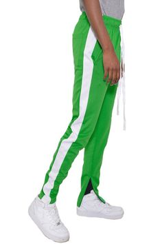 SLIM FIT SINGLE STRIPE DESIGN TRACK PANT JOGGERS95 POLY 5 SPANSINGLE BACK POCKET ANKLE ZIPPERMade In: ImportedFabric Contents: 95% Cotton 5% SpandexSize Measurement (inch): S: (Waist), (Inseam), (Length) M: (Waist), (Inseam), (Length) L: (Waist), (Inseam), (Length) XL: (Waist), (Inseam), (Length) 2XL: (Waist), (Inseam), (Length) 3XL: (Waist), (Inseam), (Length) Track Pants Mens, Track Pant, Plus Size Activewear, Mens Joggers, Men's Knit, Slim Fit Pants, Back Pocket, Swimwear Accessories, Stripes Design