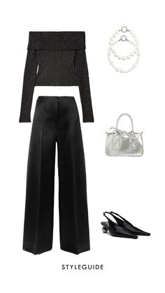 #EveningPantsLook #SilverBag #ChicEveningOutfit
#TakeawayBag #SophisticatedStyle #LuxuryAccessories #ModernEveningLook #TimelessElegance #EveningWearInspo #NightOutStyle Evening Outfits, Sophisticated Style, Evening Wear, Timeless Elegance, Night Out